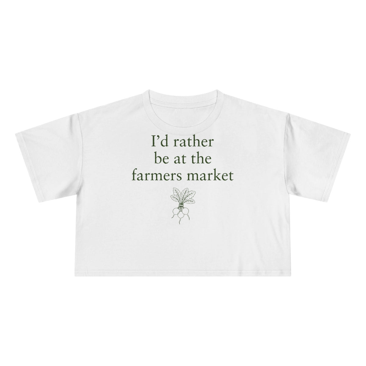 Farmers Market Crop Tee