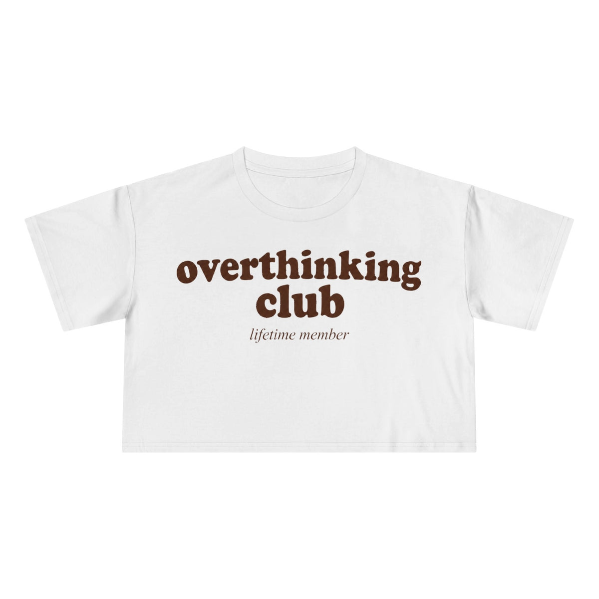 Overthinking Club Crop Tee